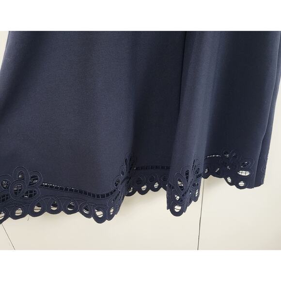 Ted Baker Verony Eyelet A-Line Lace Panel Sleeveless Mini Dress | 0 - Picture 9 of 11